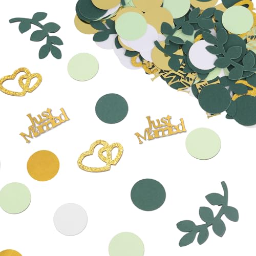 Luxoraiova Just Married Deko Hochzeit Tischdeko Herzen Deko