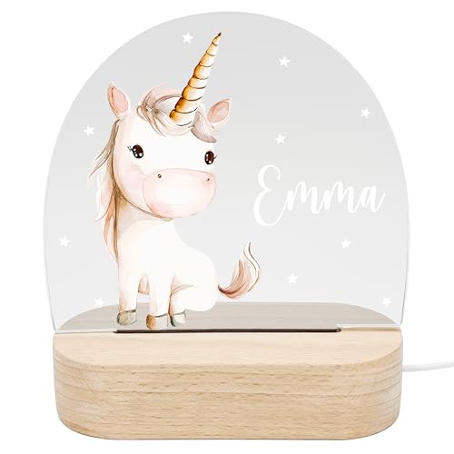 Del M Unique Personal Einhorn Nachtlicht Personalisiert F