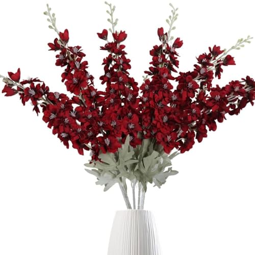 Oukeyi K Nstliche Blumen Aus Rittersporn Kunstblumen Seidenblumen