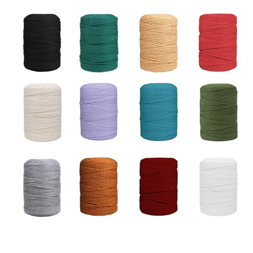 Dxrpo Makramee Garn 3mm X 30m 12 St