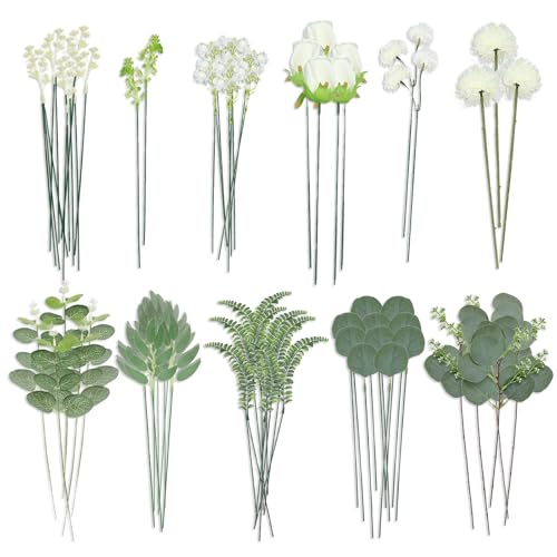 67 St Ck K Nstliche Zweige Kunstblumen Set