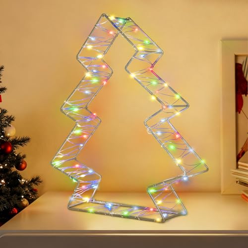 Weihnachtsdeko Weihnachtsbaum Rost Deko Mit 50 Led Weihnachtsstern