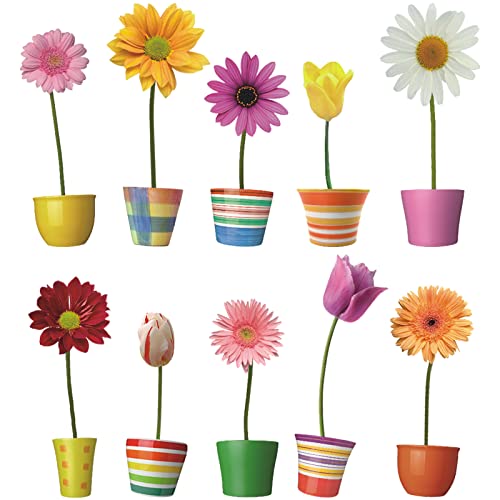 Kairne Blumen Fenster Aufkleber Blumen Fenstersticker Pflanzen Blumen