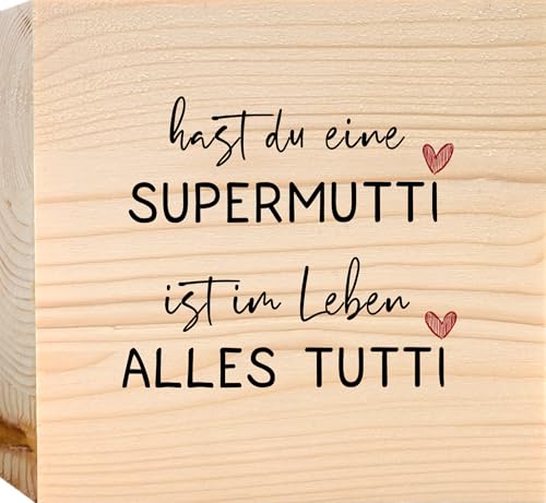 Muttertagsgeschenk Alles Tutti Holzbild Reagenzglas Zum Hinstellen Opt