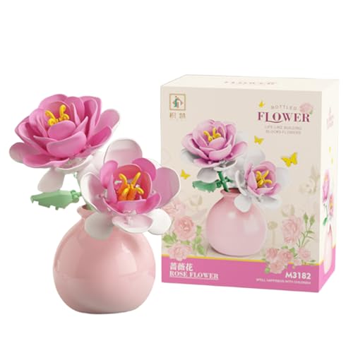 Runpeak Klemmbausteine Blumen Blumen Bausteine Set Kreative Heimdekoration