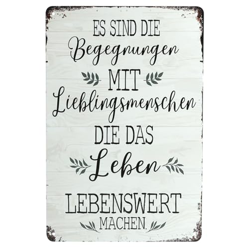 Metallschild Spr Che Schilder Retro B Ro Metall