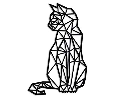 Katze 40 Cm Wanddeko Holz Wanddekoration Katze Deko