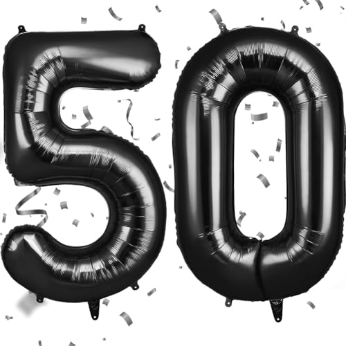 Offcup Luftballon Zahlen 50 Schwarz 50 Geburtstag Zahlen