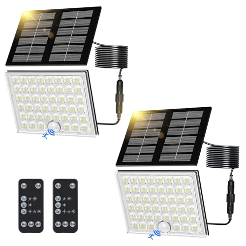 Realky Solarlampen F R Au En Mit Fernbedienung