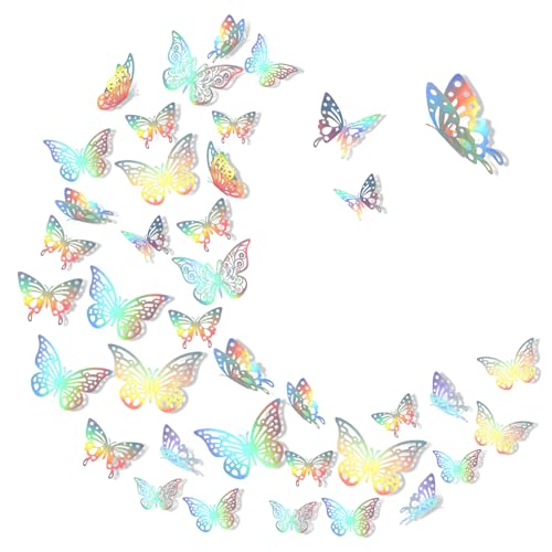 Ouligay 72 St Ck 3d Schmetterling Deko Schmetterlinge