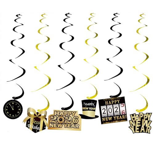 Ainiuniu 12 St Ck Silvester Deko 2026 Neujahrdeko