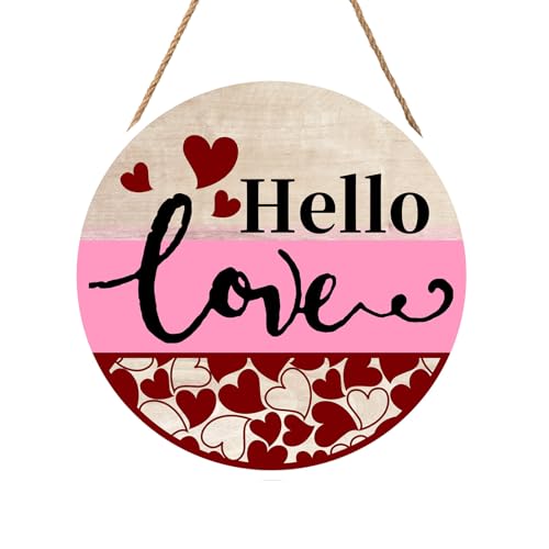 Anyako T Rschild Zum Valentinstag Aufschrift Hello Love