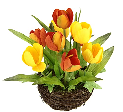 Kunstblumen Tulpen Im Nest K Nstliche Blume Papageientulpe