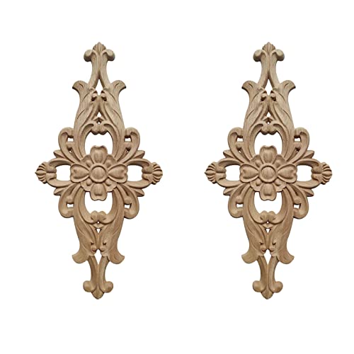 Eterspr 2 St Ck Holzornamente Dekoratives Geschnitztes Holz