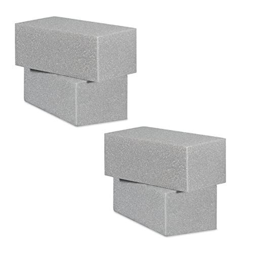 Relaxdays Steckschaum F R Trockenblumen 4er Set Steckziegel