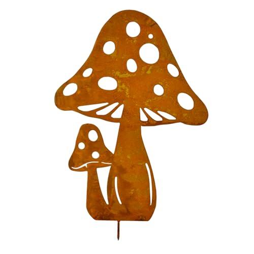 Alemin Rost Gro E Pilze Gartendeko Roststecker Fliegenpilze