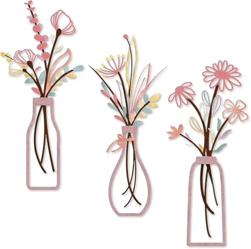 3 St Ck Metall Blumen Wanddekoration Metall Wandskulptur