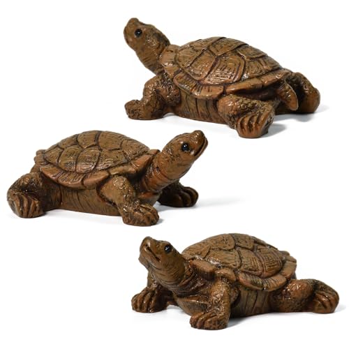 Huucozn 3 St Ck Schildkr Te Figur Teichdeko