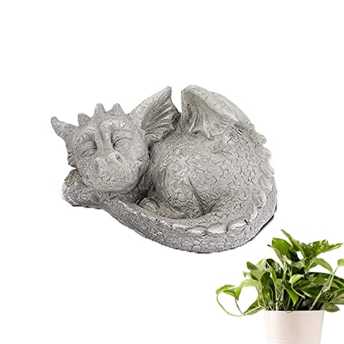 Tuzsocr Drache Garten Harz Statue Fantasy Figur Dekoration