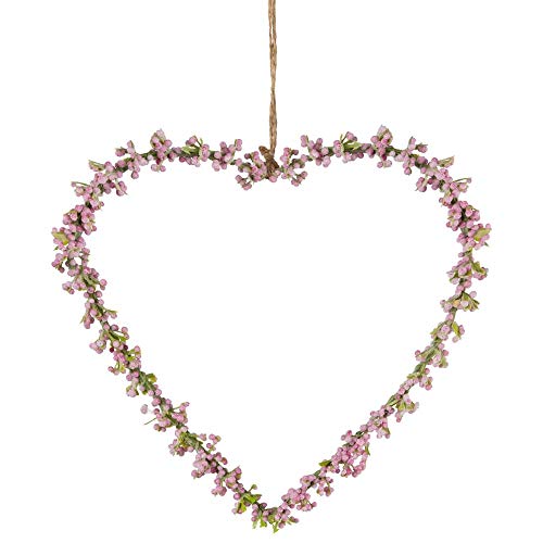 Matches21 Schleierkraut Herz Blumenherz Deko Rosa Fensterdekoration Fr