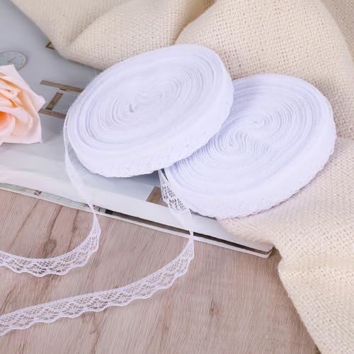 Simarro 2 Rolle Spitzenband Wei Vintage Spitzenborte Wei