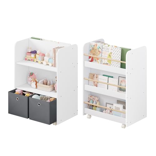 Woltu Kinderregal Beweglich 2 In 1 B Cherregal