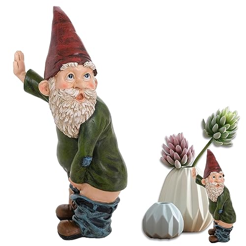 Chmiss Gartenzwerg Ornament Frecher Harz Zwerg Figur Lustige