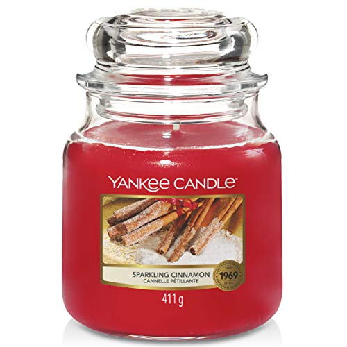 Yankee Candle Duftkerze Im Glas Mittelgro Sparkling Cinnamon