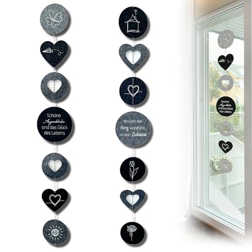 Bada Bing 2er Set Filzgirlande Mit Spruch Und