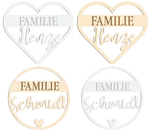Alsino T Rkranz Familie Holzschild Namen Personalisiert Handmade