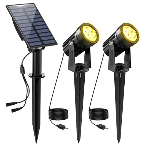 Natpow Gartenstrahler Solar Solar Gartenleuchte Led Solarstrahler Solarlampen
