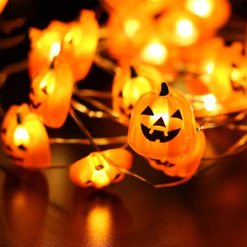Halloween Lichterkette K Rbis 2m 20 Led Halloween