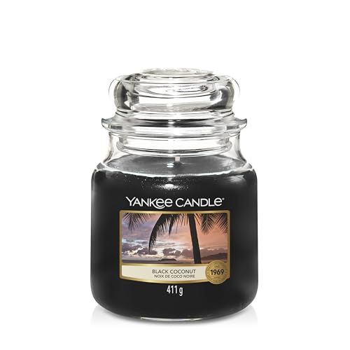 Yankee Candle Duftkerze Im Glas Mittelgro Black Coconut