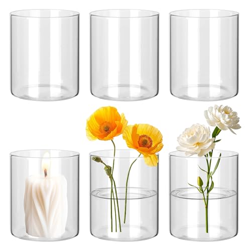 Bucomtu 6 St Ck Glasvase 10 8 5cm