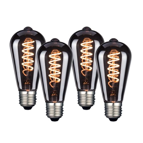 Luxula 4x Led Filament Leuchtmittel Spiral Smoke Edison