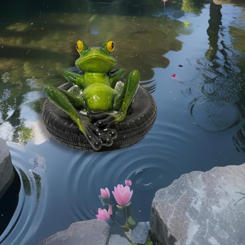 Norhogo Schwimmfrosch F R Miniteich Deko Garten Frosch