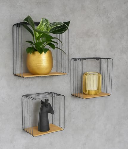 Galeara Design Wandregal Metall Schwarz Oder Wei Mit