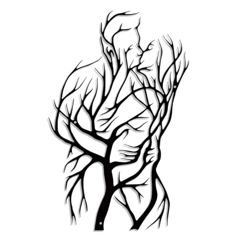 Luccyle Metall Paar Lebensbaum Wanddekoration Liebespaar K Ssend