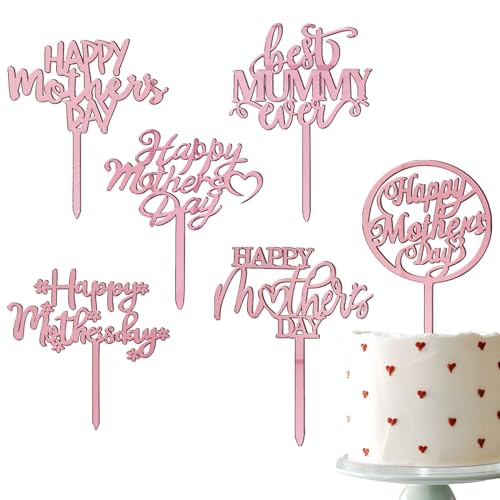 6 St Ck Happy Mother S Day Kuchendekoration