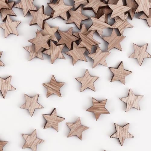 100 St Ck Holzsterne Streudeko Sterne Aus Holz