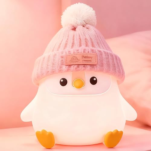 Famiduo Pinguin Silikon Nachtlicht Kinder S E Rosa