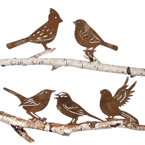 Bofunx 5 St Ck Rost Vogel Gartendeko Roststecker