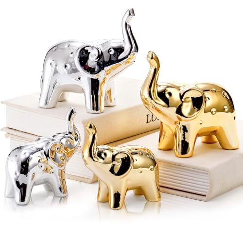 Pumtus 2 Paar Elefantenstatue Home Decor Viel Gl