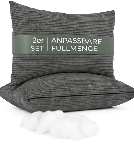 Sofakissen Mit F Llung Und Bezug 2er Set