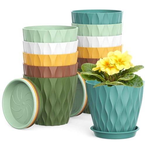 Dailienfus 12er Set Blument Pfe Hochwertige Kunststoff T