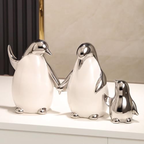 Tuioyoc Keramik Statuen Sthetisch Abstrakte Pinguine Skulptur Niedlich