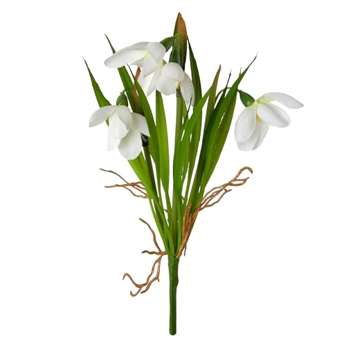 Creativ Home Kunstblume Schneegl Ckchen 21cm Wei K