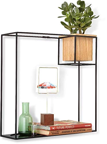 Umbra Cubist Schwebendes Regal Mit Integriertem Pflanzentopf Moderne