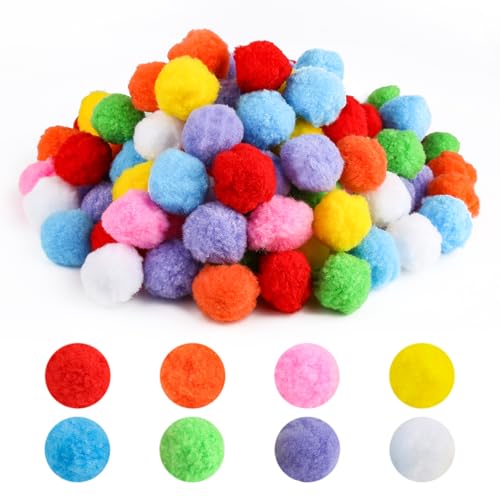 120 St Ck Pompons Zum Basteln 4cm Bunte