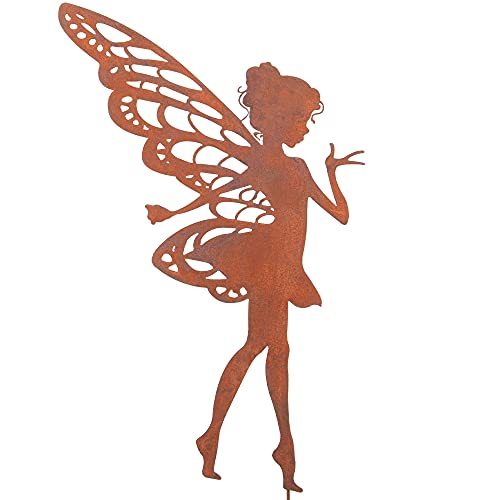 Unus Gartenstecker Elfe Stehend Gro Gartendeko F R